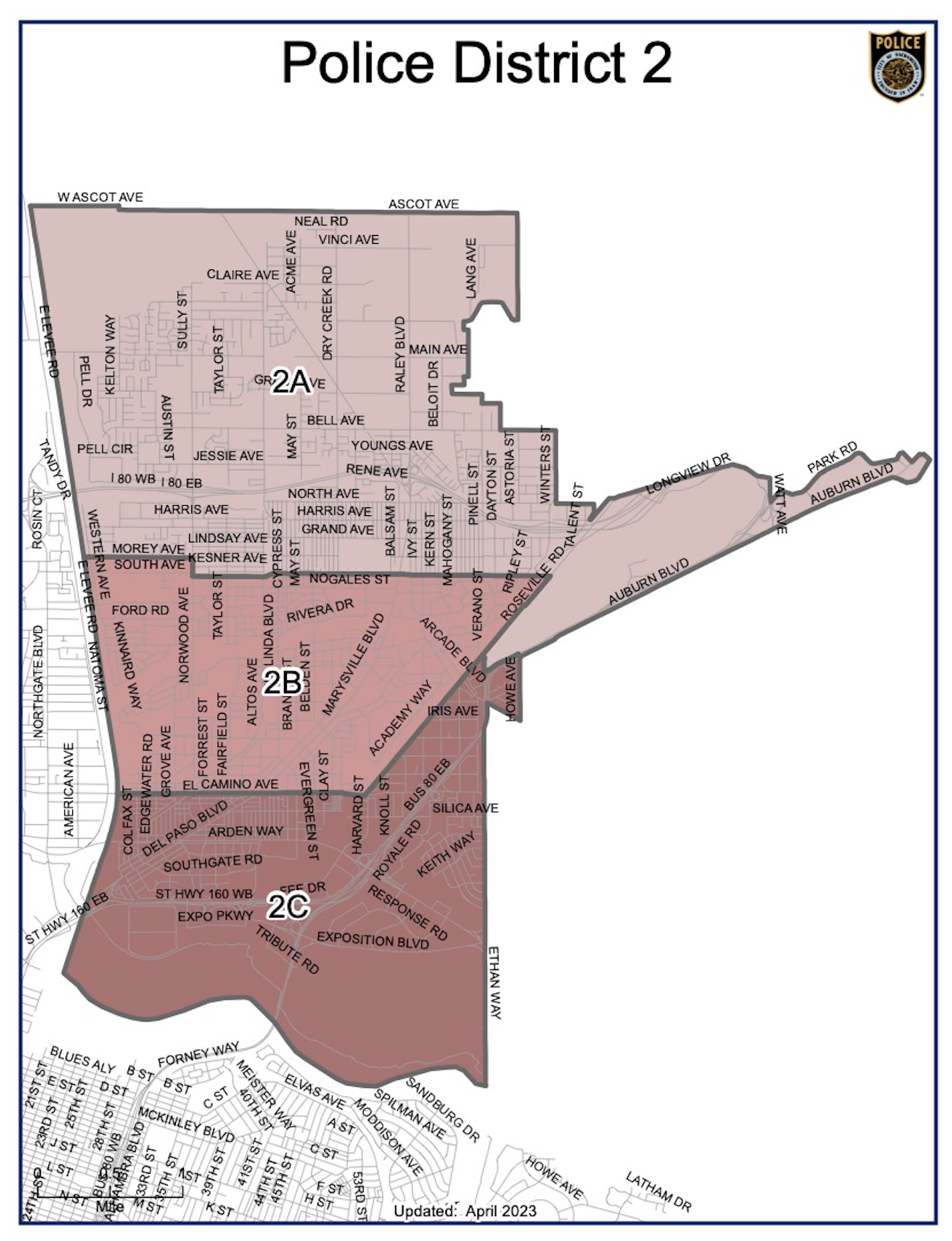 Police District 2 map