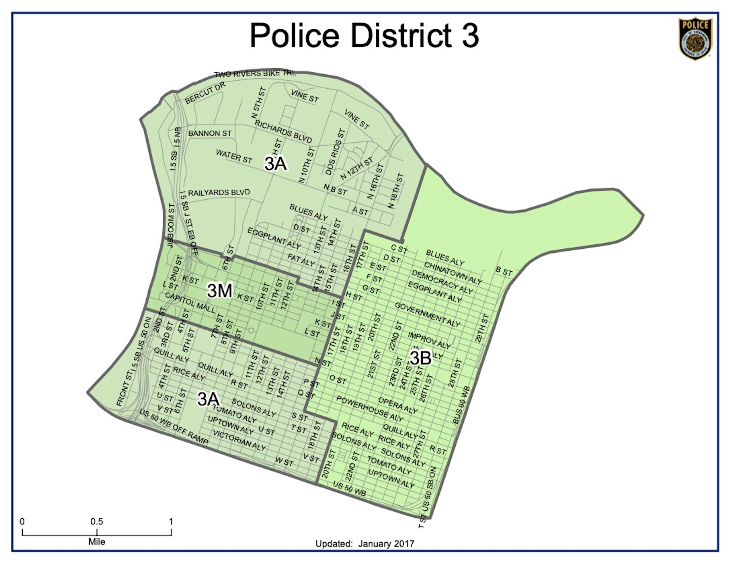 Police District 3 map