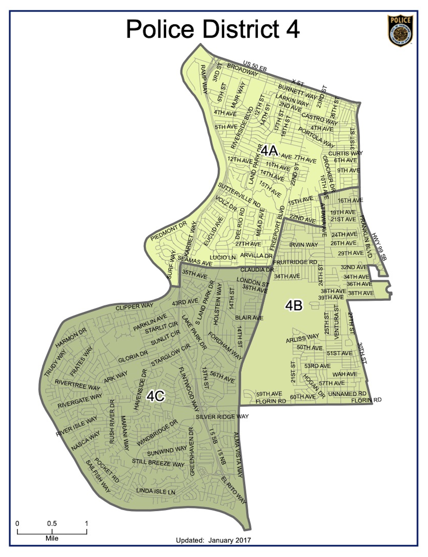 Police District 4 map