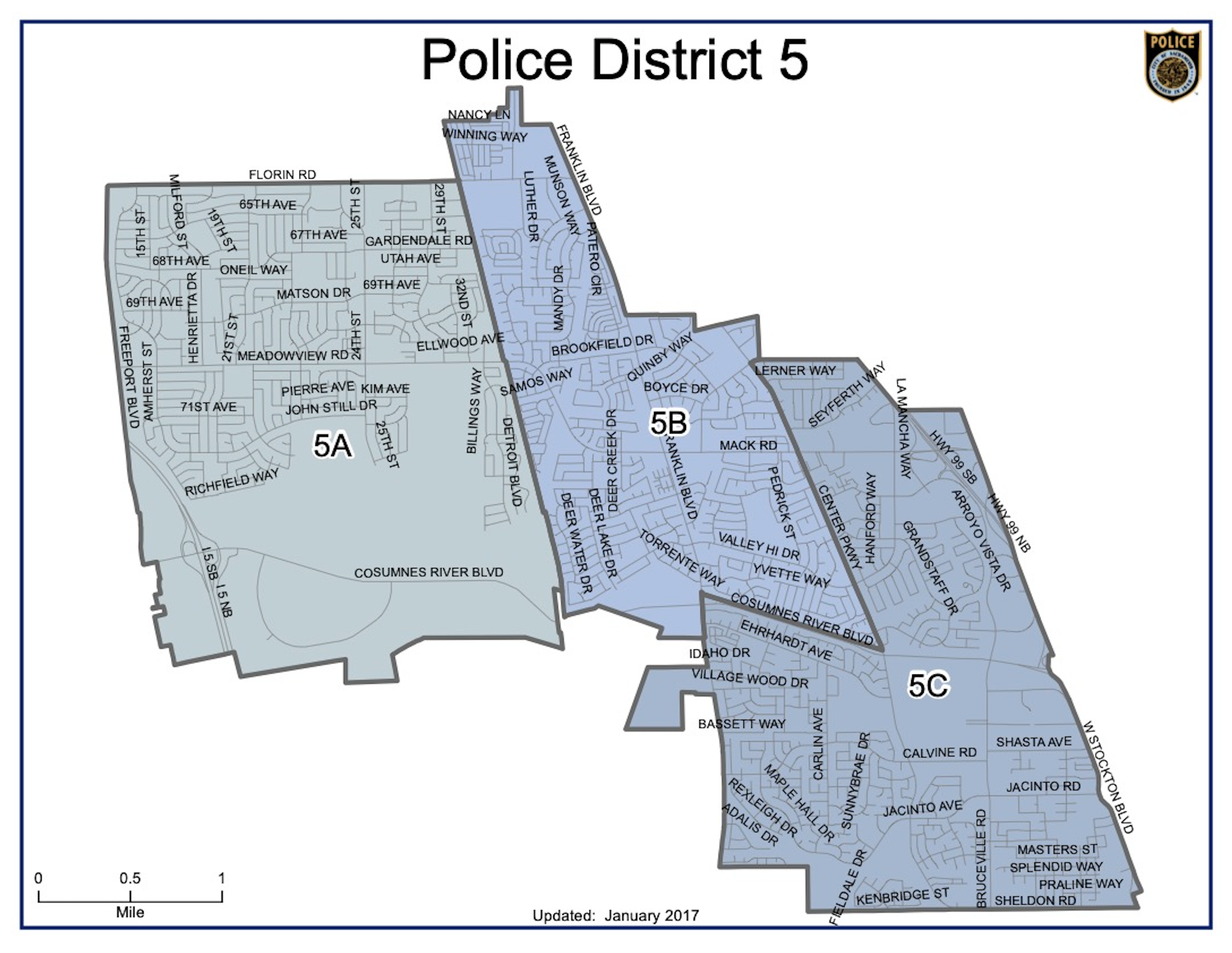 Police District 5 map