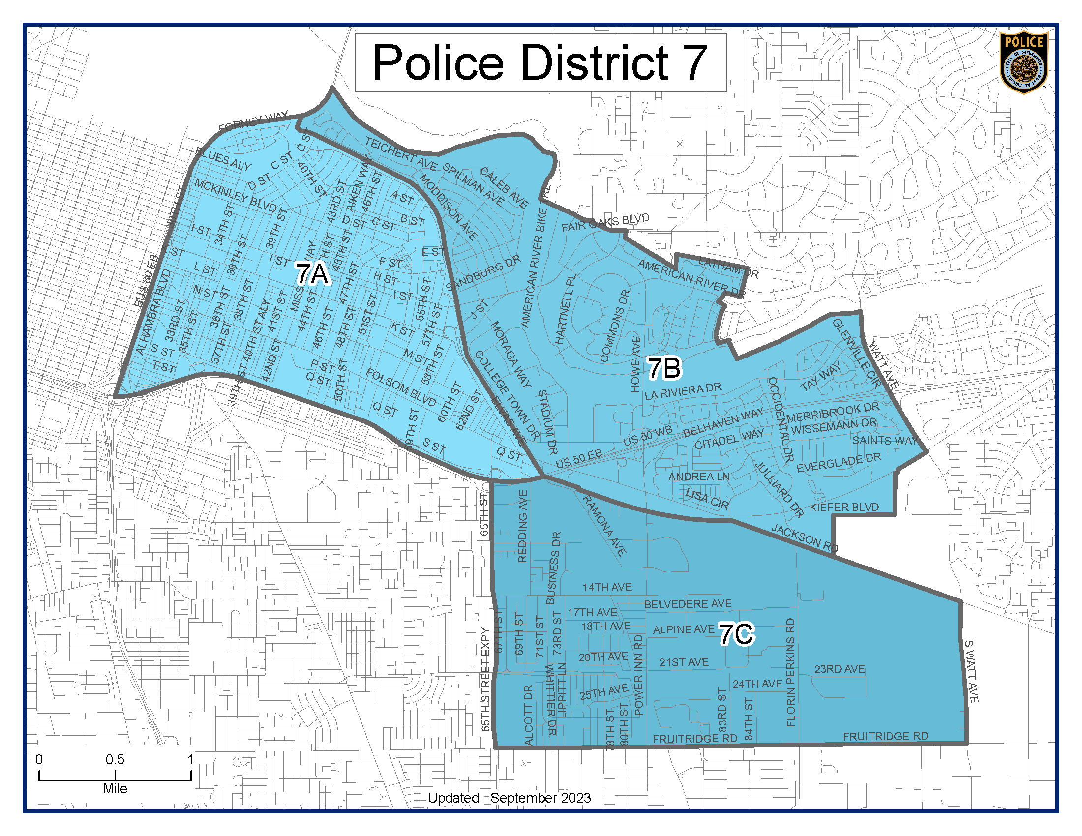 Police District 7 map